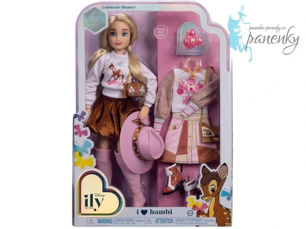 Dárková sada - panenka Disney ily 4EVER inspirovaná pohádkou Bambi