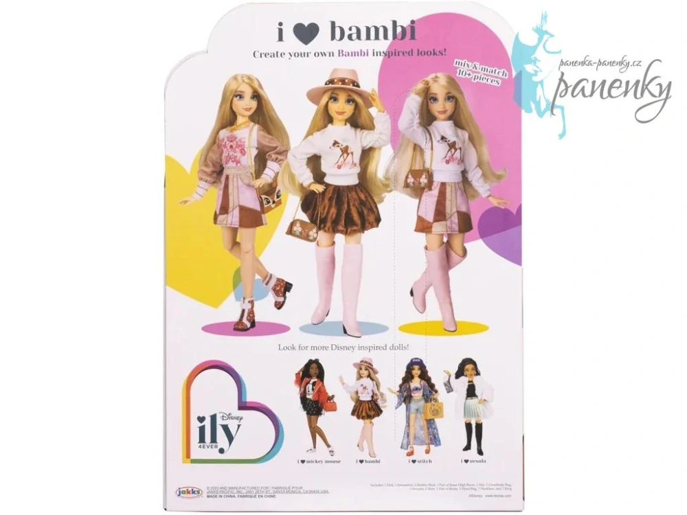 Dárková sada - panenka Disney ily 4EVER inspirovaná pohádkou Bambi